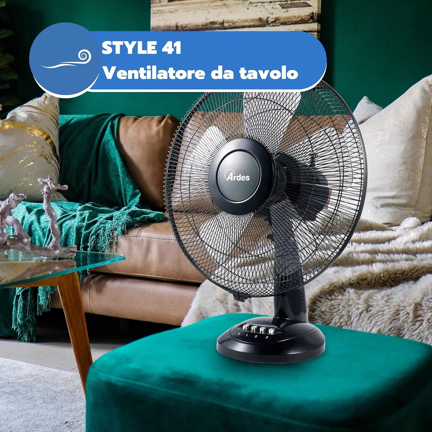 Ardes - AR5S41 Ventilateur de table 40 cm 5 pales Oscillant vue 4
