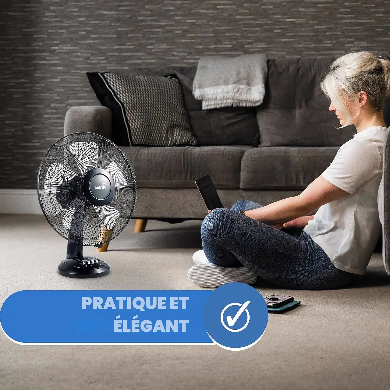 Ardes - AR5S41 Ventilateur de table 40 cm 5 pales Oscillant vue 5