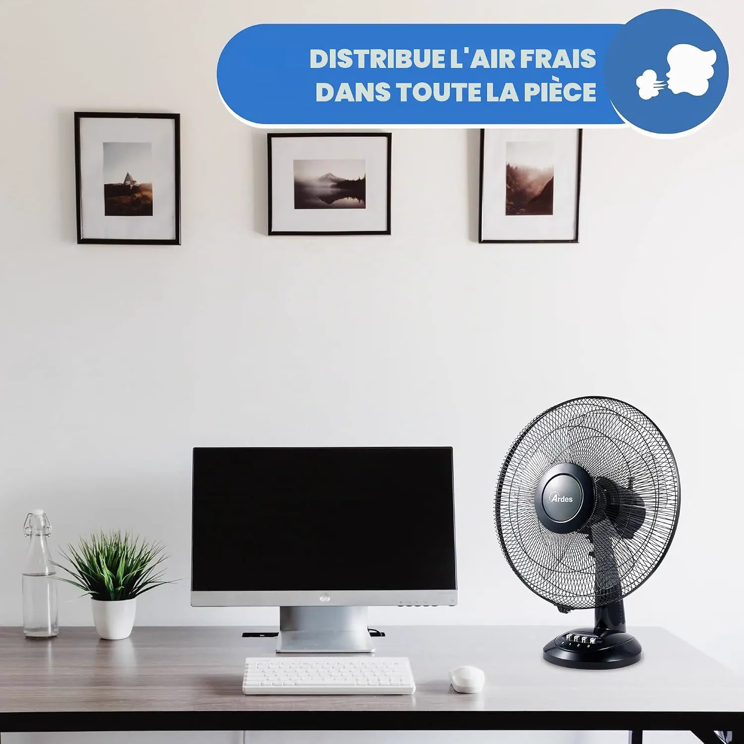 Ardes - AR5S41 Ventilateur de table 40 cm 5 pales Oscillant vue 6