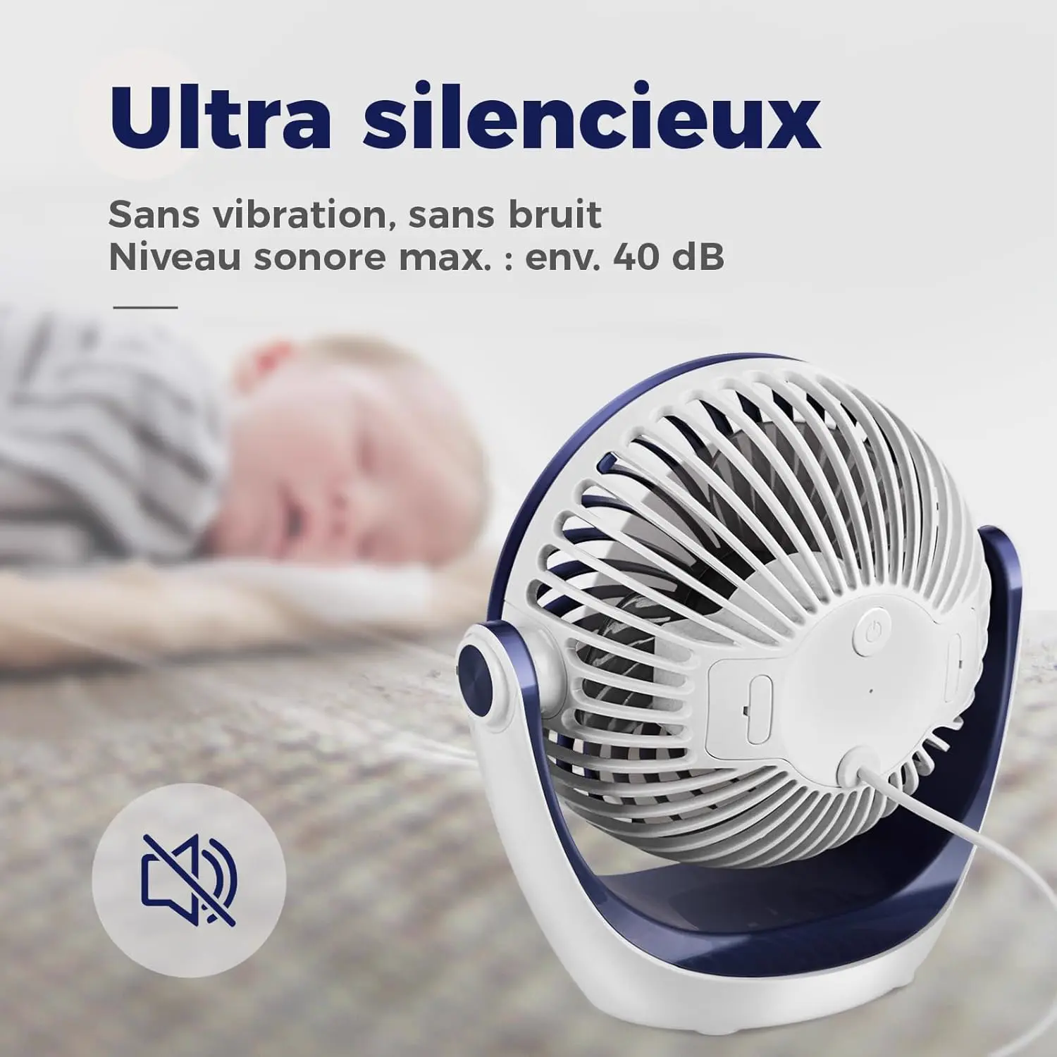 OCOOPA Ventilateur Silencieux Portable Mini Puissant - 3 vue 4