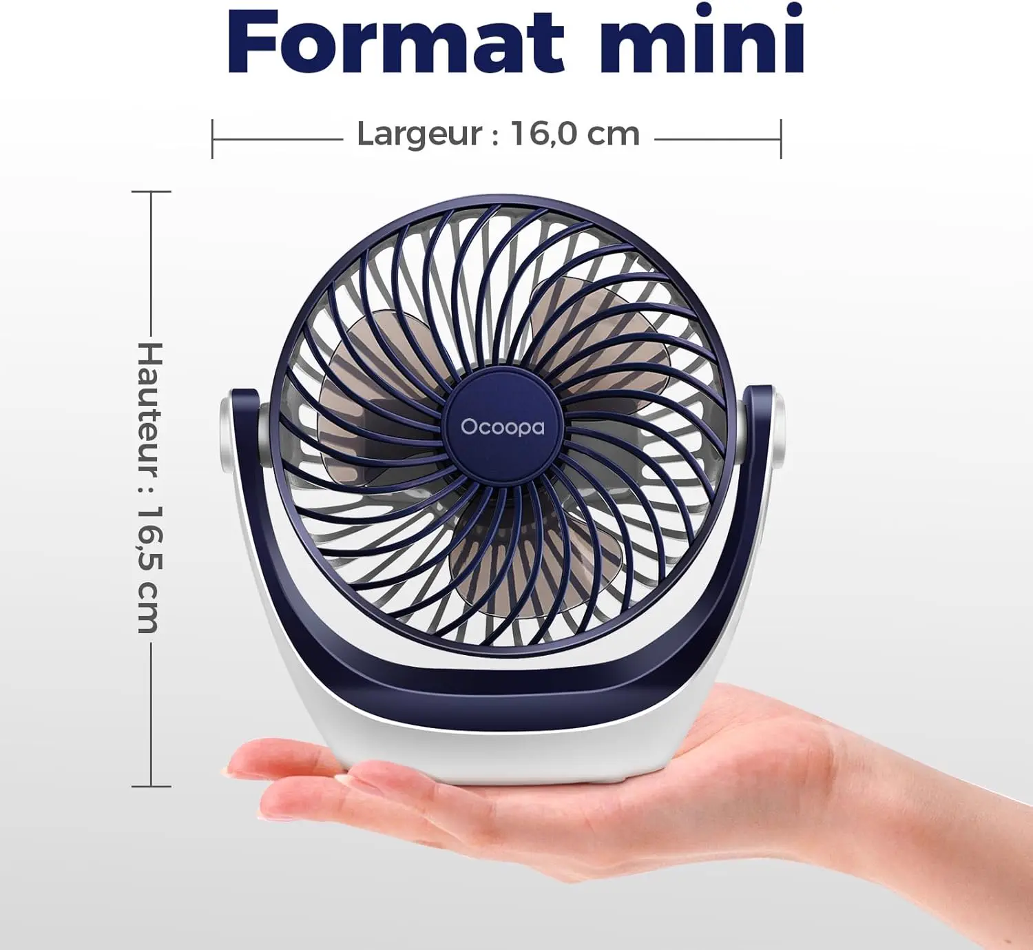 OCOOPA Ventilateur Silencieux Portable Mini Puissant - 3 vue 7