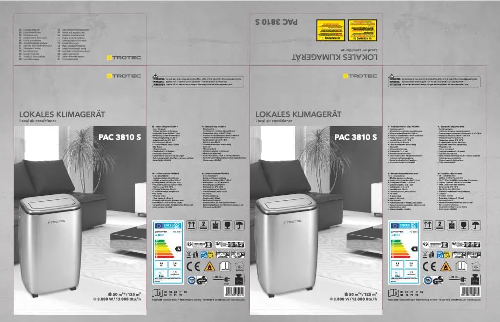 Produit TROTEC Climatiseur local design PAC 3810 S mobile 3,8… vue 8