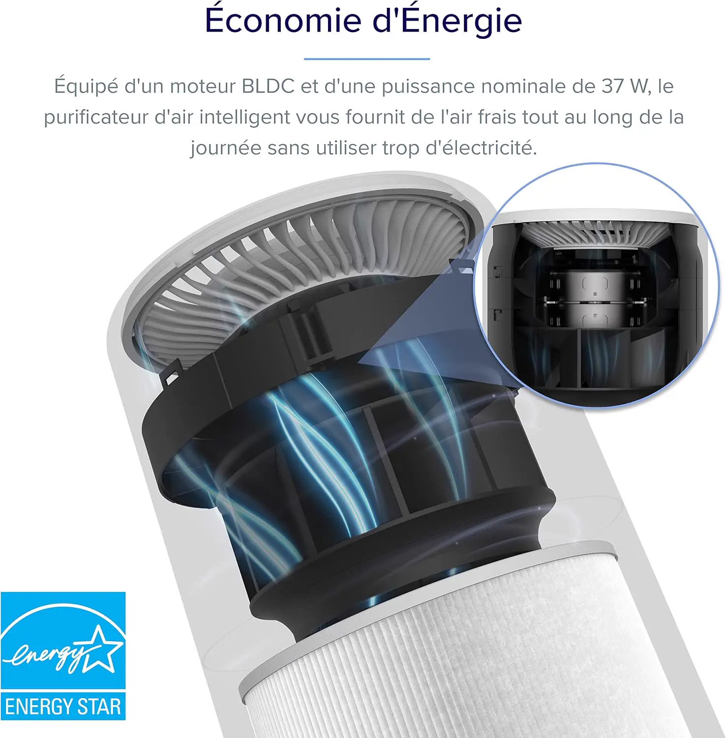 LEVOIT Purificateur d'Air Chambre Silencieux, Élimine 99.97% des vue 8