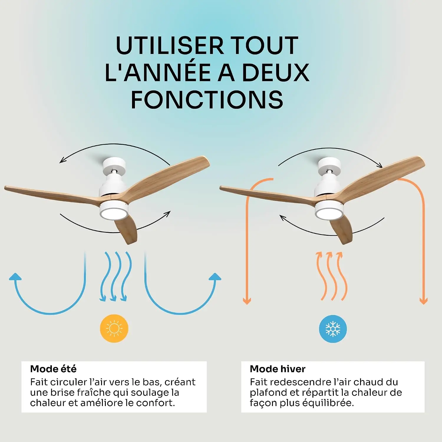 Mellerware - Ventilateur de plafond avec télécommande Brizy! vue 6