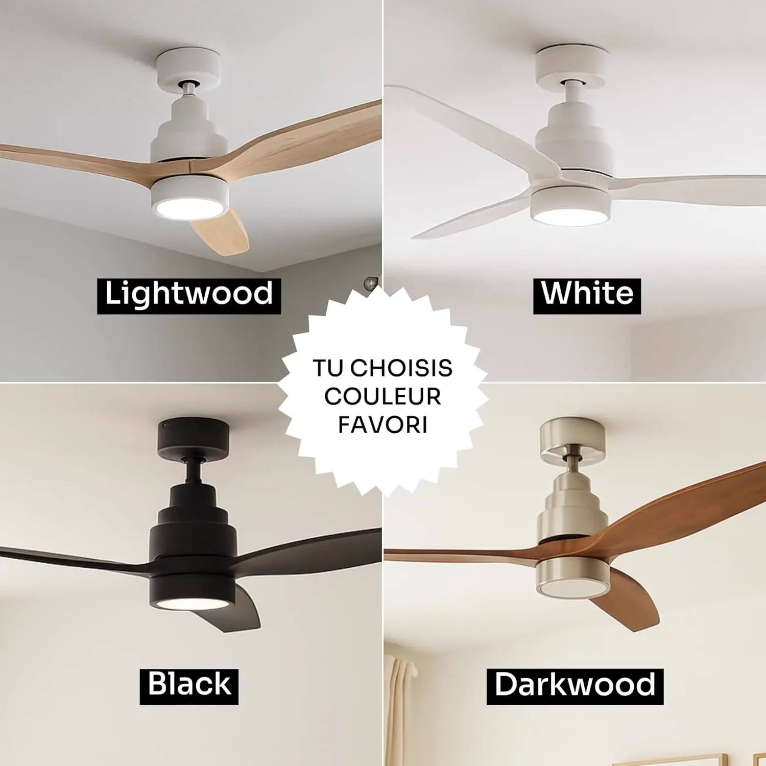 Mellerware - Ventilateur de plafond avec télécommande Brizy! vue 9