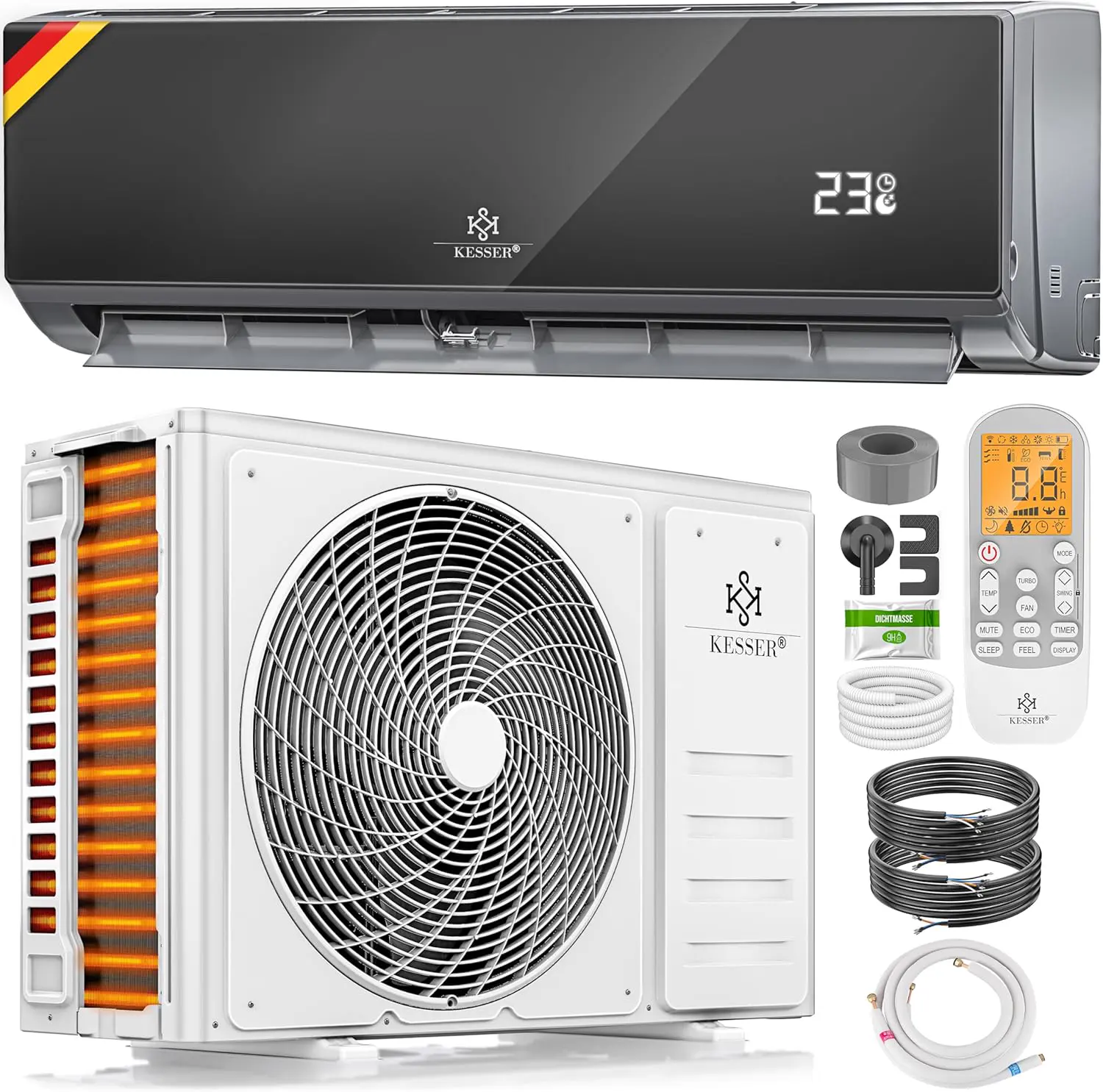 Climatiseur KESSER® SET Split – Wi-Fi/application –