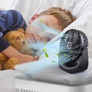Ventilateur bureau silencieux usb avec Rechargeable Batterie — contenu détaillé 10