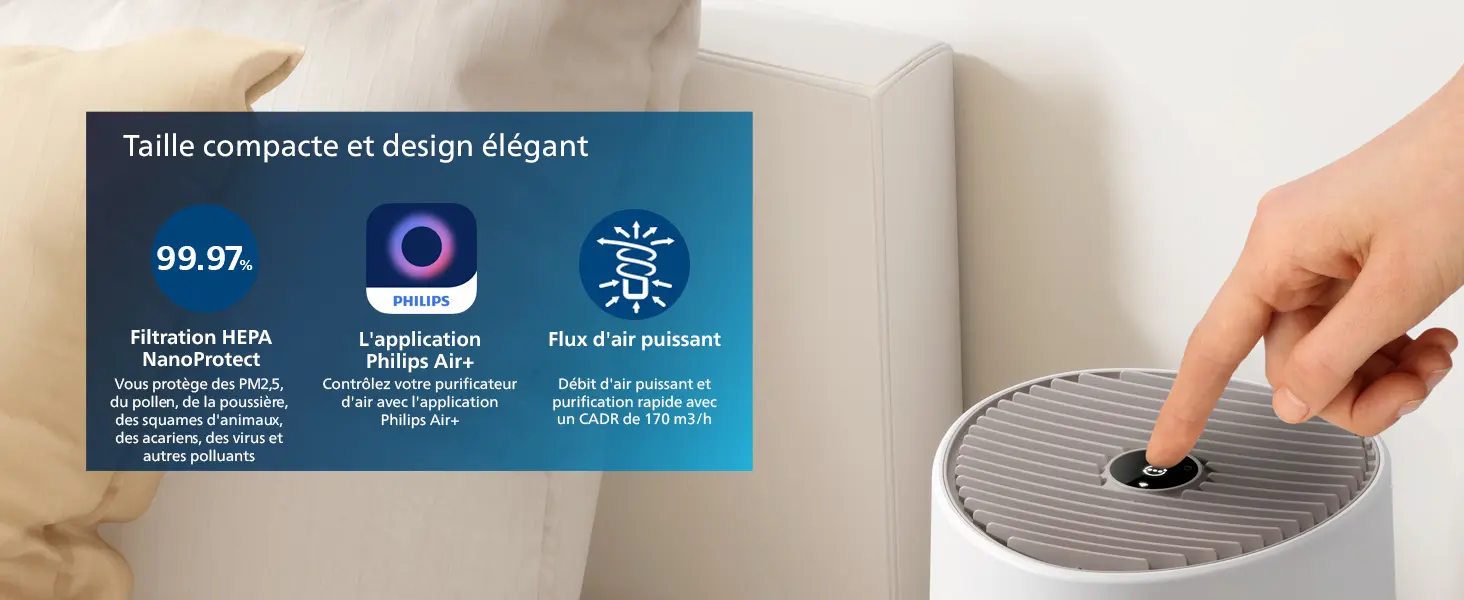 Philips Purificateur d'Air Séries 600, Ultra-silencieux et — contenu détaillé 2