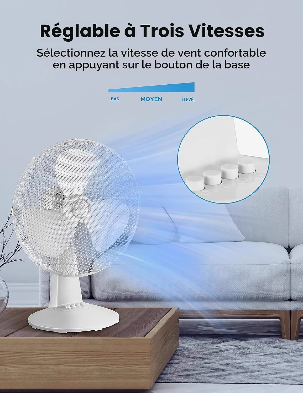 Midea FT40-21M Ventilateur de table 40 W Diamètre 40 cm vue 2