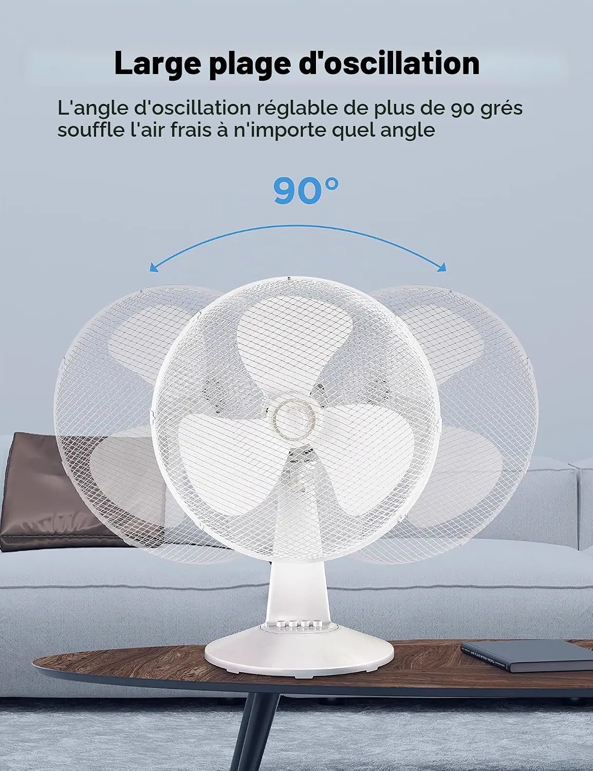 Midea FT40-21M Ventilateur de table 40 W Diamètre 40 cm vue 3