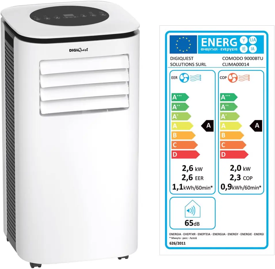 Climatiseur portable confortable 9000 BTU R290