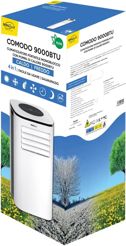 Climatiseur portable confortable 9000 BTU R290 vue 9