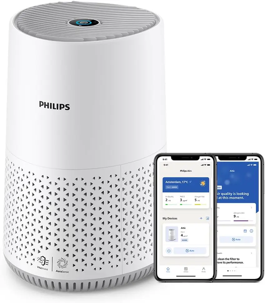 Philips Purificateur d'Air Séries 600, Capteur Intelligent, Pour