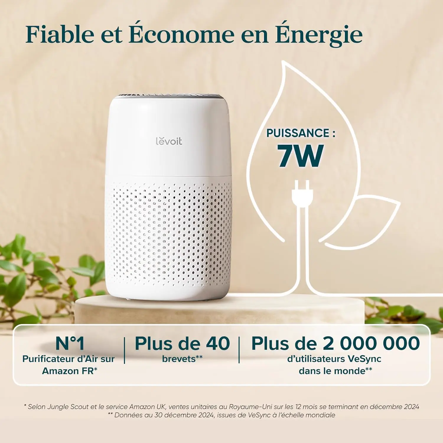 LEVOIT Purificateur d'Air Chambre, Filtration Efficace contre vue 7