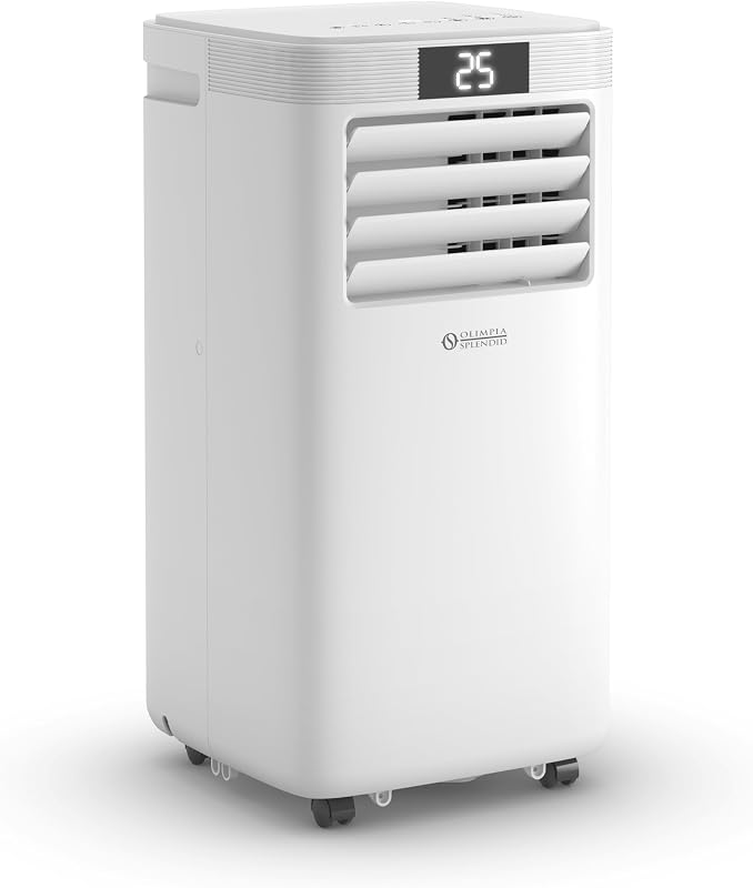 Olimpia Splendid - 02474 Dolceclima 10 HP WiFi Climatiseur portable - 10 000 BTU/h, capacité nominale 2,6 Kw, avec télécommande et WiFi intégré, Gaz naturel R290, Blanc vue 1