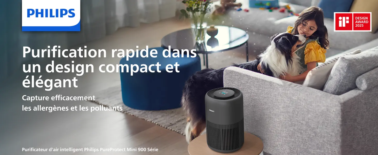 PHILIPS Purificateur d'air série 900 - HEPA NanoProtect + filtre — contenu détaillé 1