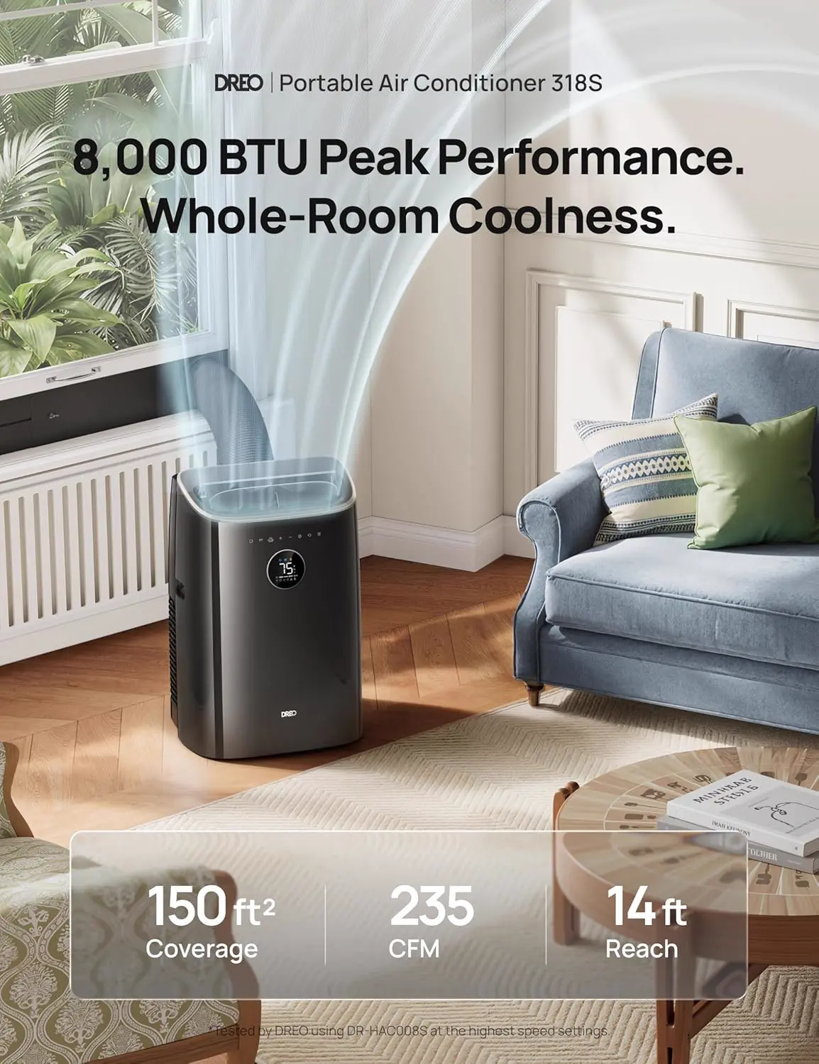 Produit DREO climatiseur mobile 7500 BTU 3-en-1 refroidissemen… vue 2