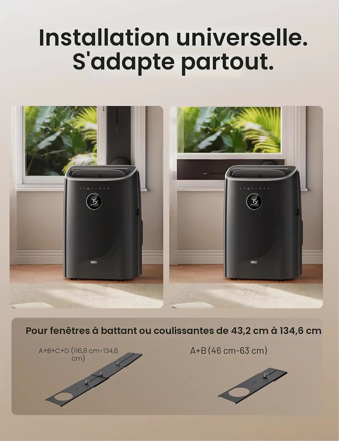 Produit DREO climatiseur mobile 7500 BTU 3-en-1 refroidissemen… vue 6