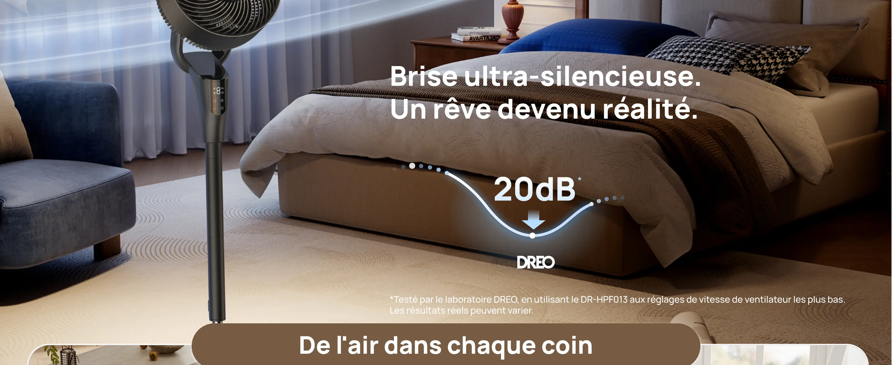 DREO Ventilateur sur Pied Silencieux pour Chambre [Amélioré], — contenu détaillé 3