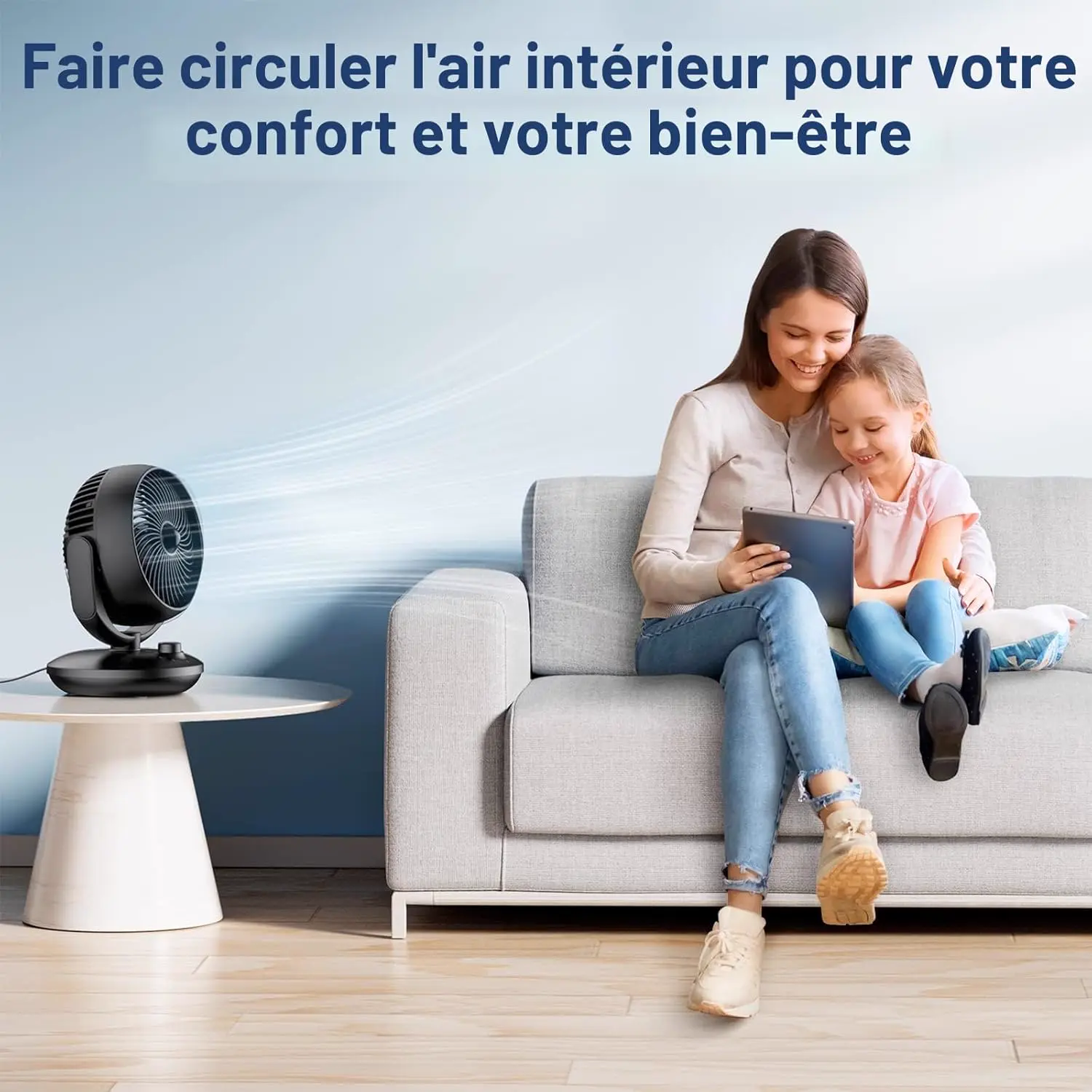 FTOTHH Ventilateur Silencieux Ultra Puissant,22dB Portable & vue 6