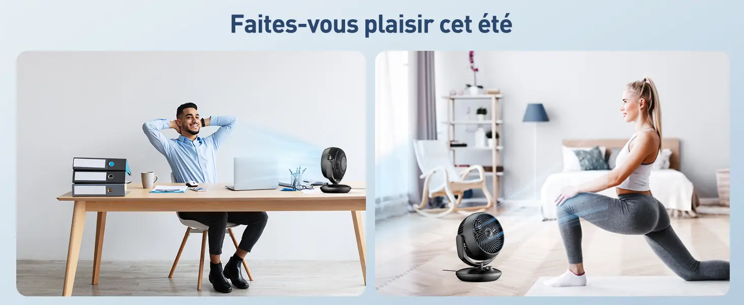 FTOTHH Ventilateur Silencieux Ultra Puissant,22dB Portable & — contenu détaillé 4