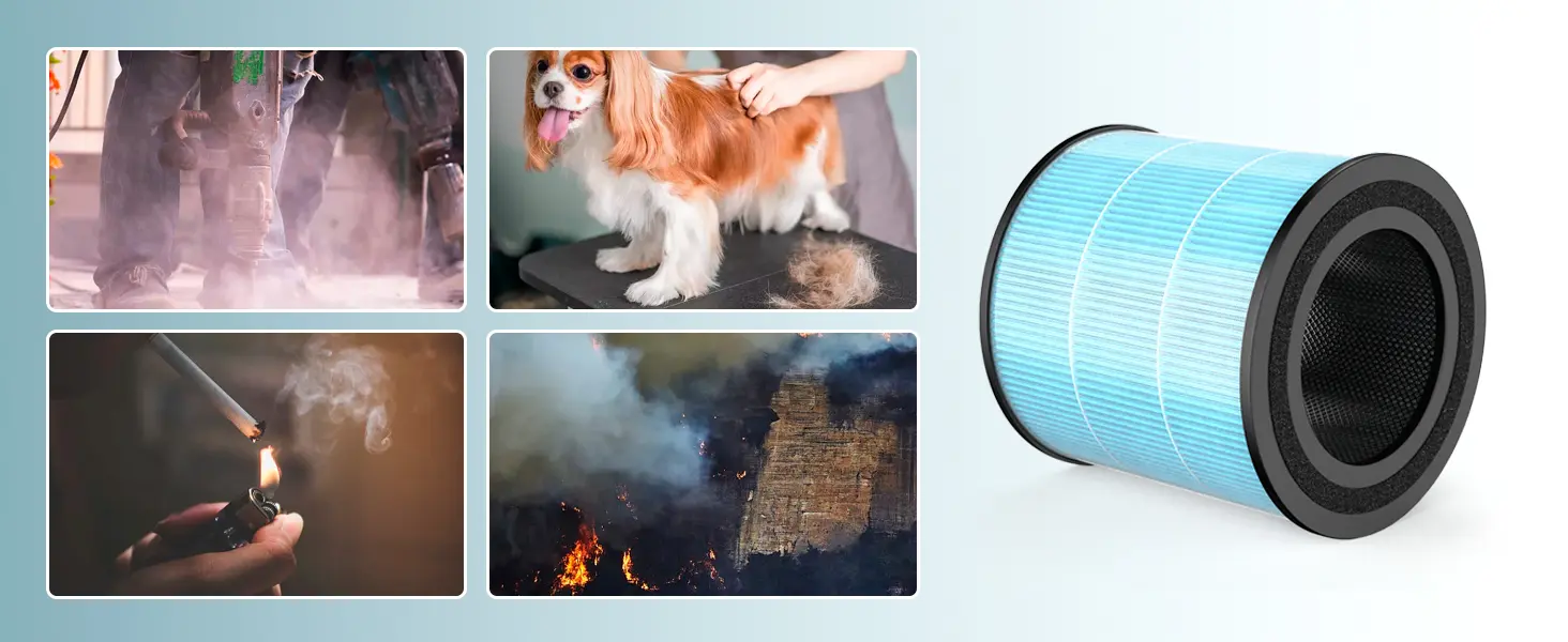AIRTOK Purificateur d'Air, H13 HEPA Purificateur éliminant — contenu détaillé 11