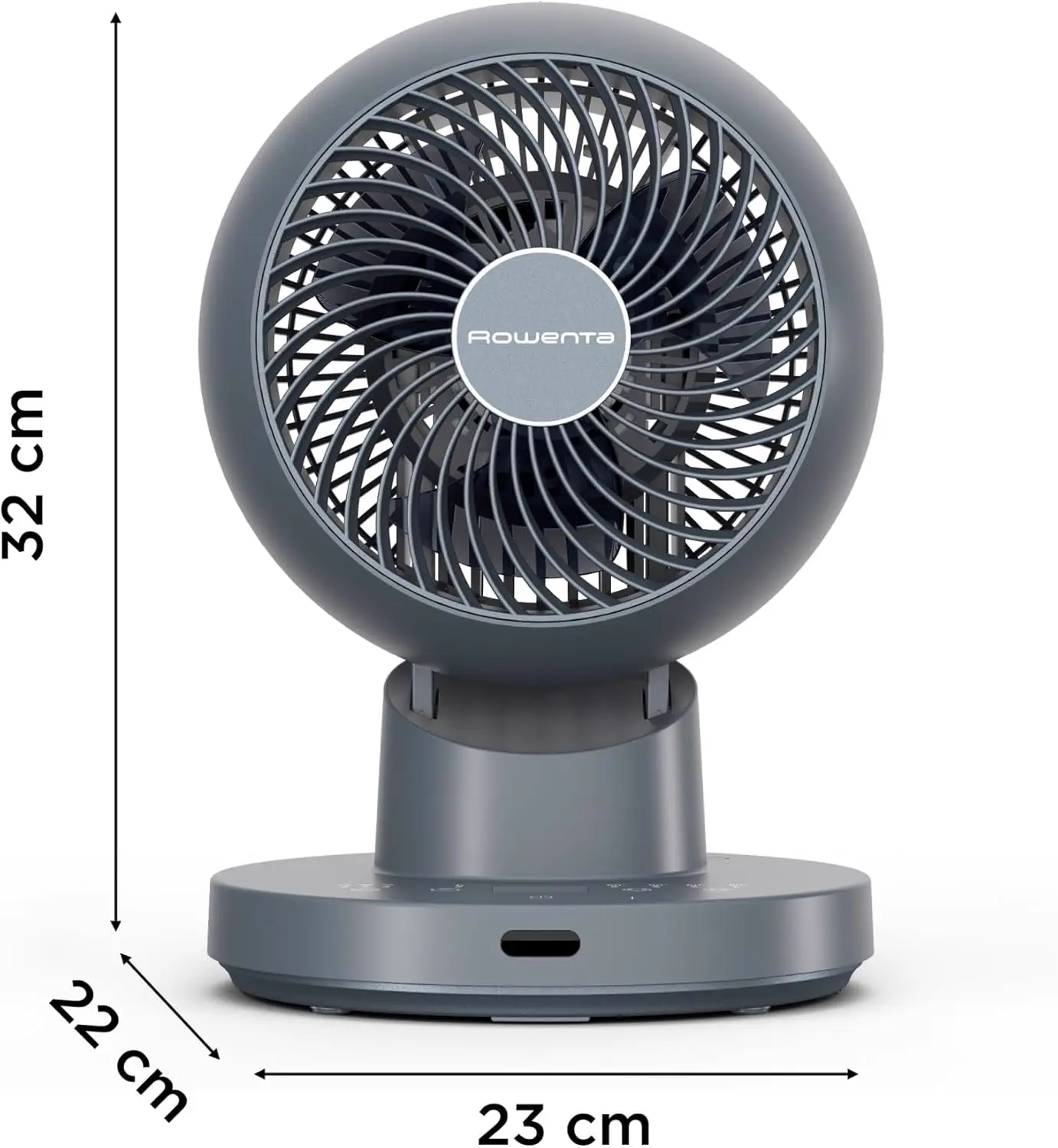 Rowenta Turbo Silence Compact 3D Desk Ventilateur de table, vue 8