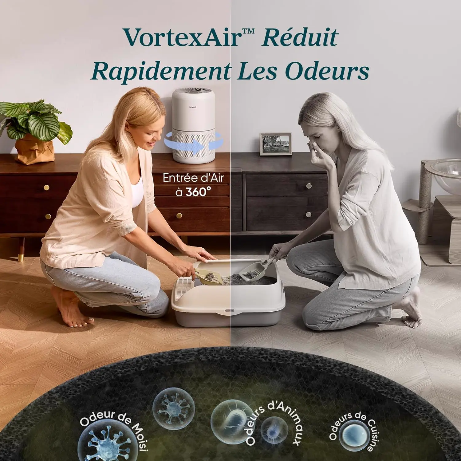 LEVOIT Purificateur d'Air Masion avec HEPA Filtre, CADR 187m³/h, vue 4