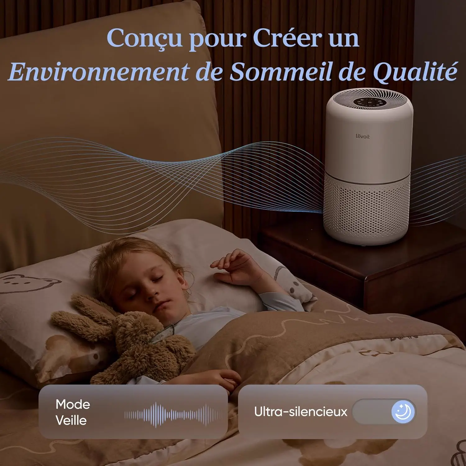 LEVOIT Purificateur d'Air Masion avec HEPA Filtre, CADR 187m³/h, vue 6