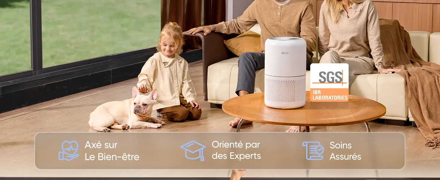 LEVOIT Purificateur d'Air Masion avec HEPA Filtre, CADR 187m³/h, — contenu détaillé 2