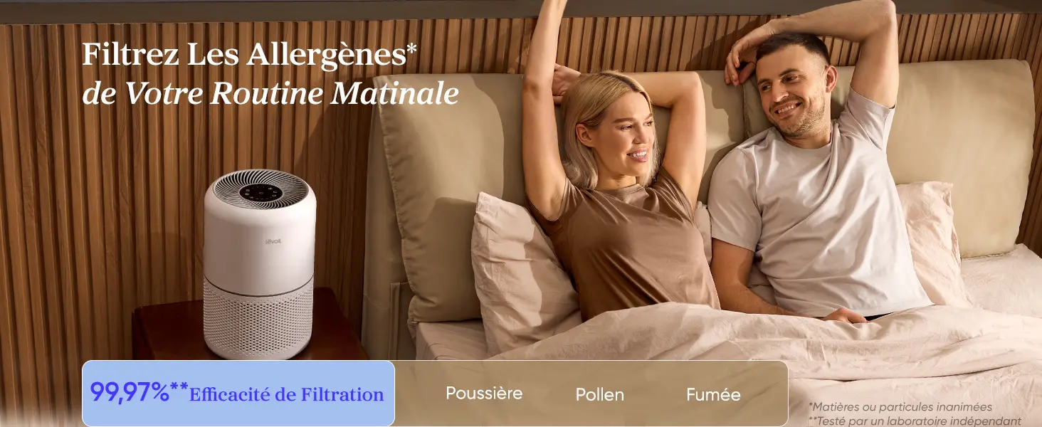 LEVOIT Purificateur d'Air Masion avec HEPA Filtre, CADR 187m³/h, — contenu détaillé 3