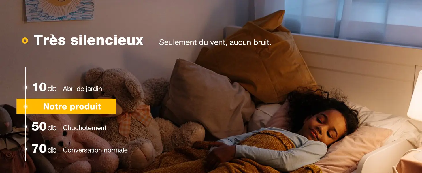 Passky Ventilateur de plafond avec lumière silencieux 107cm, — contenu détaillé 8