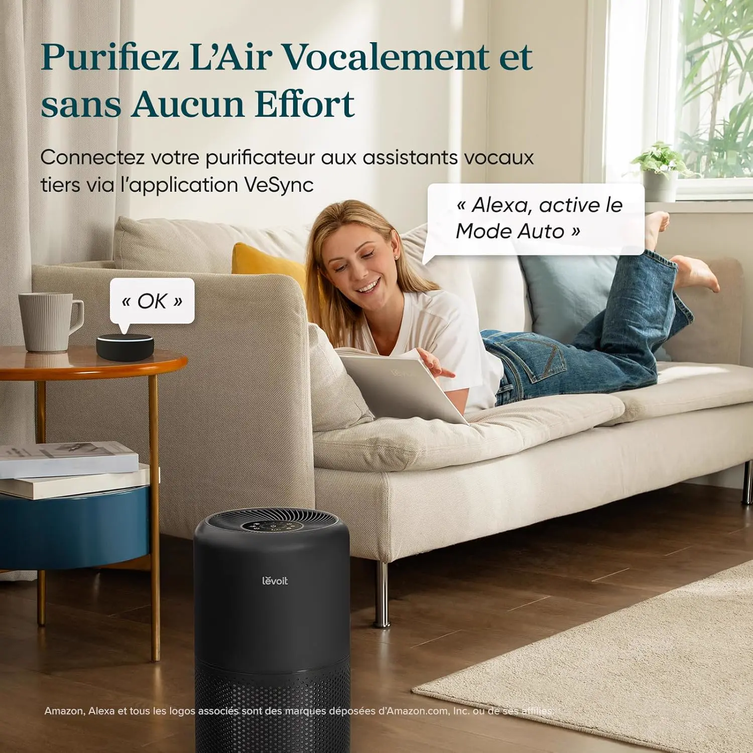 LEVOIT Purificateur d'air avec filtre HEPA, débit d'air de 258 vue 6