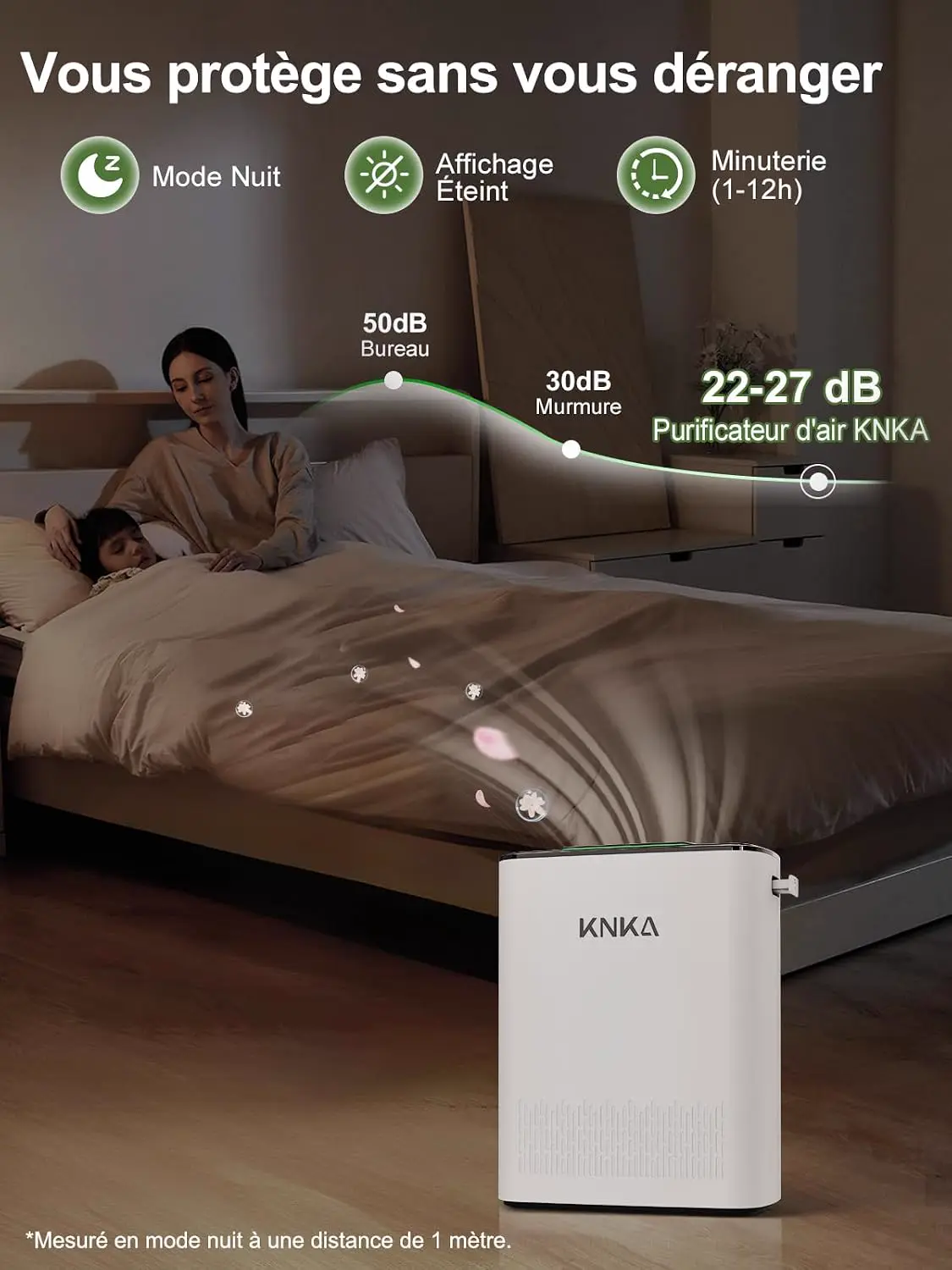 KNKA Purificateur d'air, CADR 300 m³/h, jusqu'à 80 m², vue 5
