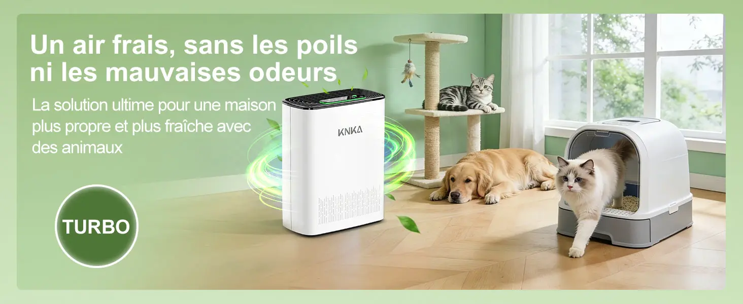 KNKA Purificateur d'air, CADR 300 m³/h, jusqu'à 80 m², — contenu détaillé 11