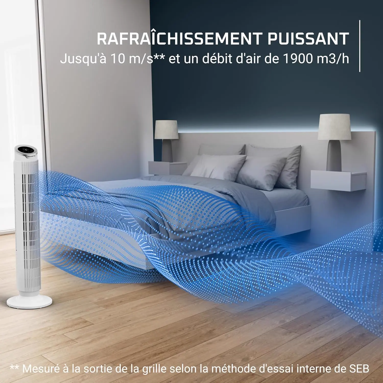 Rowenta Eole Silence Force Ventilateur Colonne, 1900 m³/h, vue 2