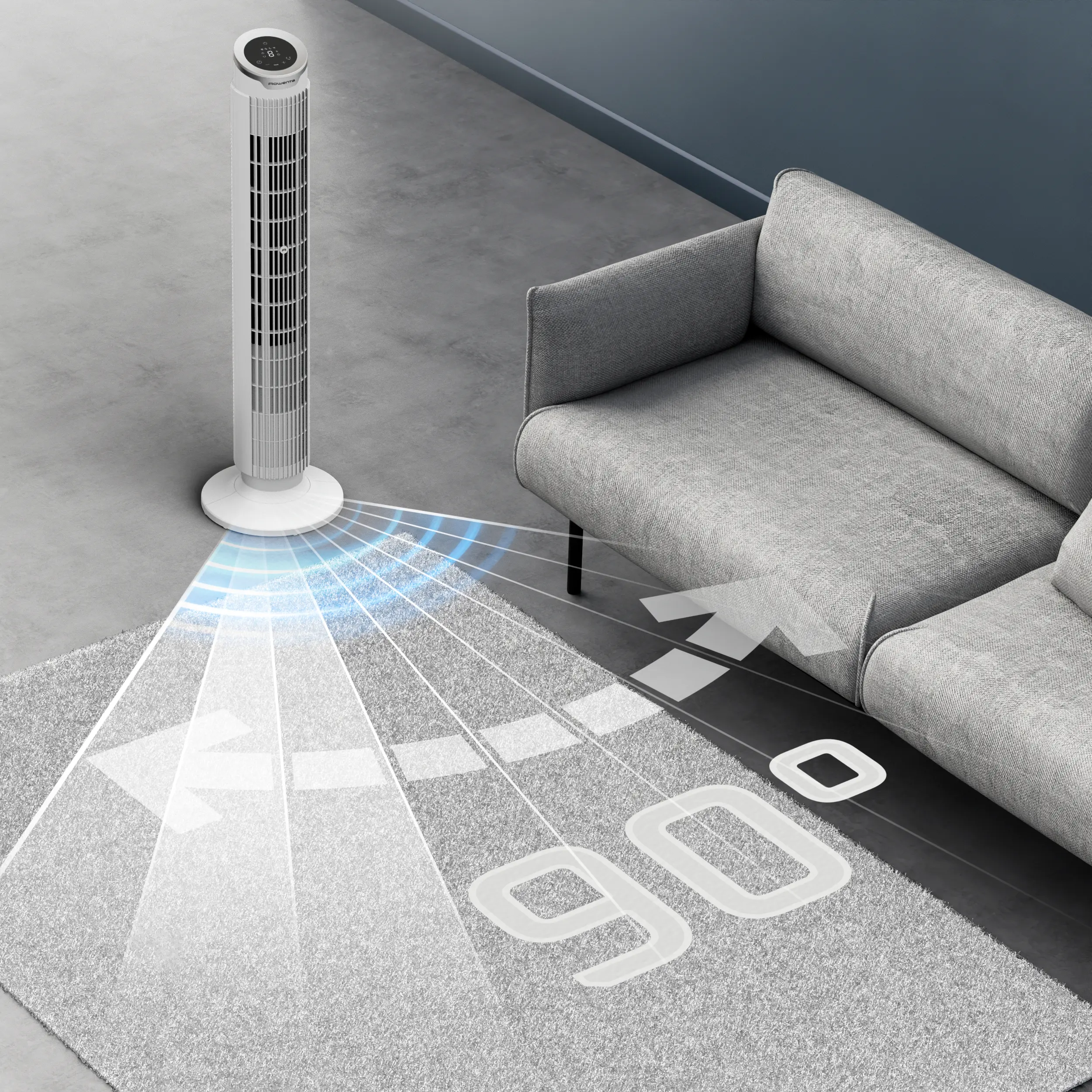 Rowenta Eole Silence Force Ventilateur Colonne, 1900 m³/h, — contenu détaillé 5