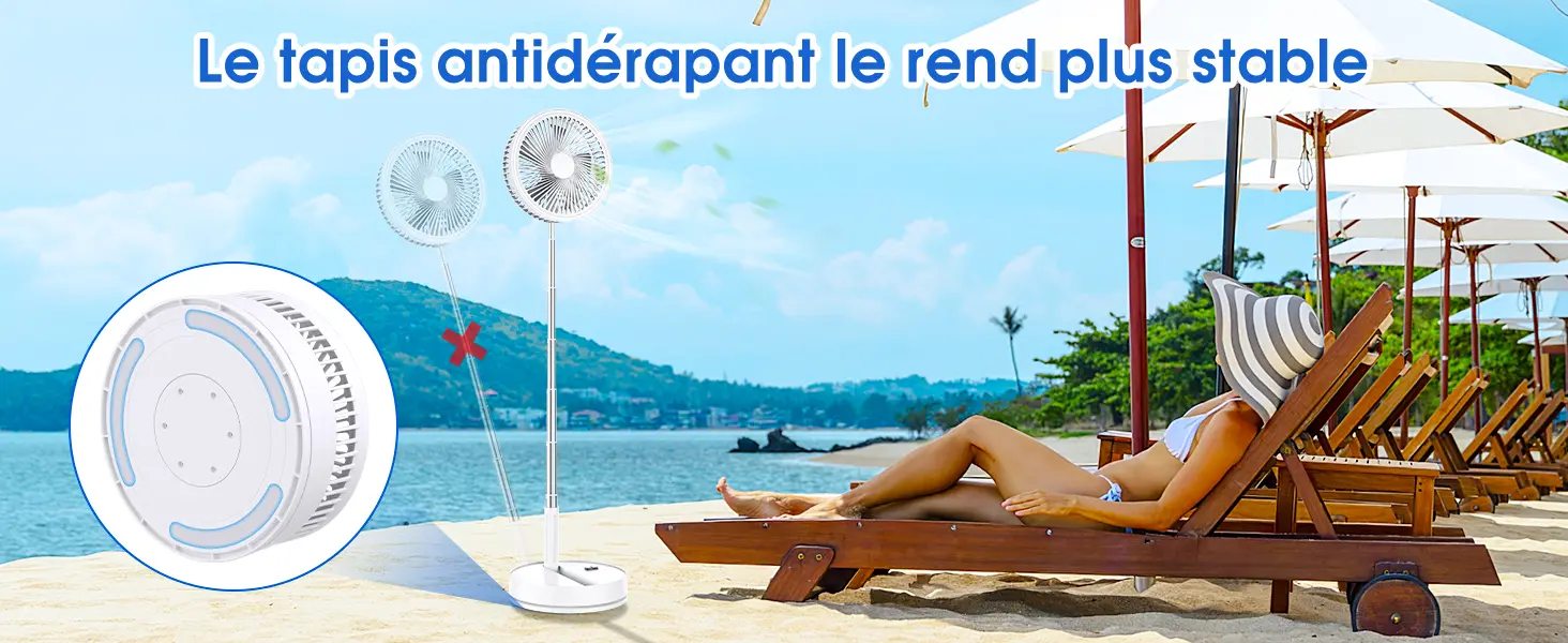 Oscillant Ventilateur sur Pied Silencieux avec Télécommande, — contenu détaillé 7