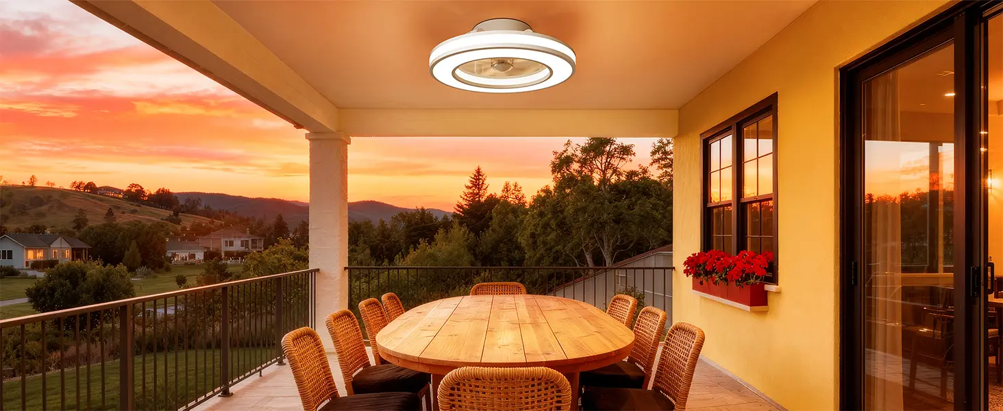 Ventilateur Plafond avec Lumiere et Telecommande Ø42 cm, — contenu détaillé 12