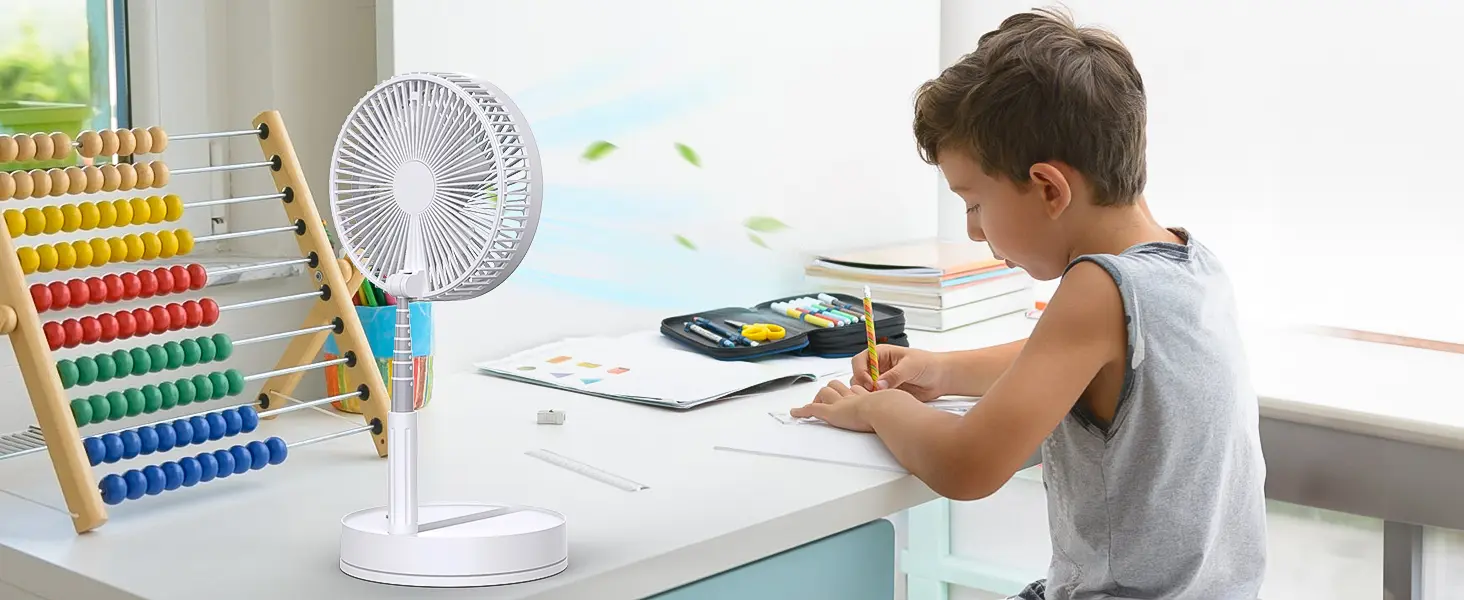 Ventilateur sur Pied Portable Silencieux avec Télécommande, 8.6" — contenu détaillé 13