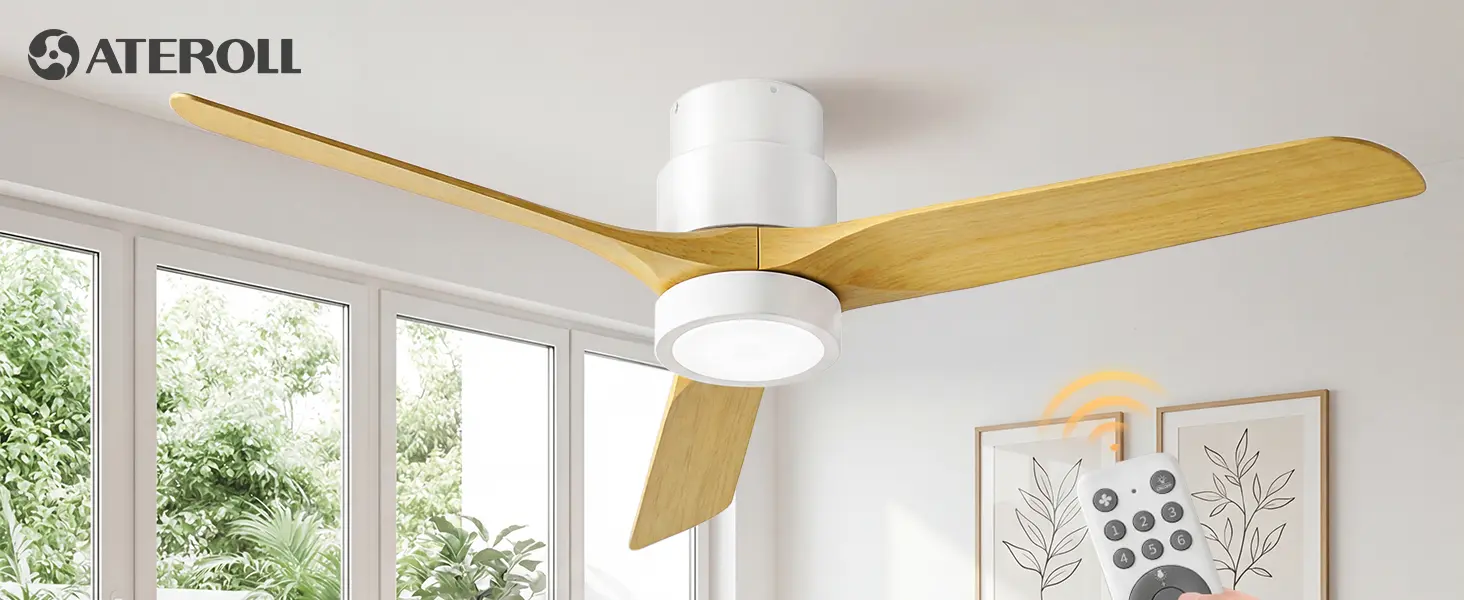 Ateroll Ventilateur Plafond Silencieux, Ventilo Plafond Avec — contenu détaillé 1