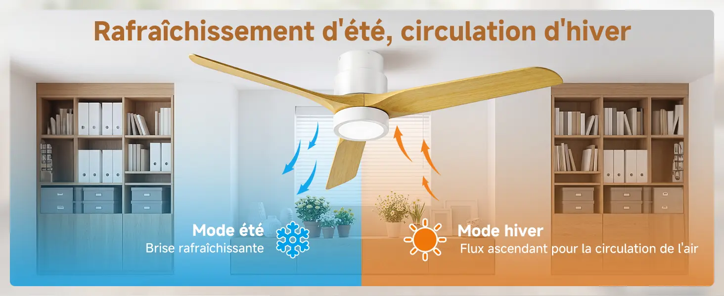 Ateroll Ventilateur Plafond Silencieux, Ventilo Plafond Avec — contenu détaillé 3