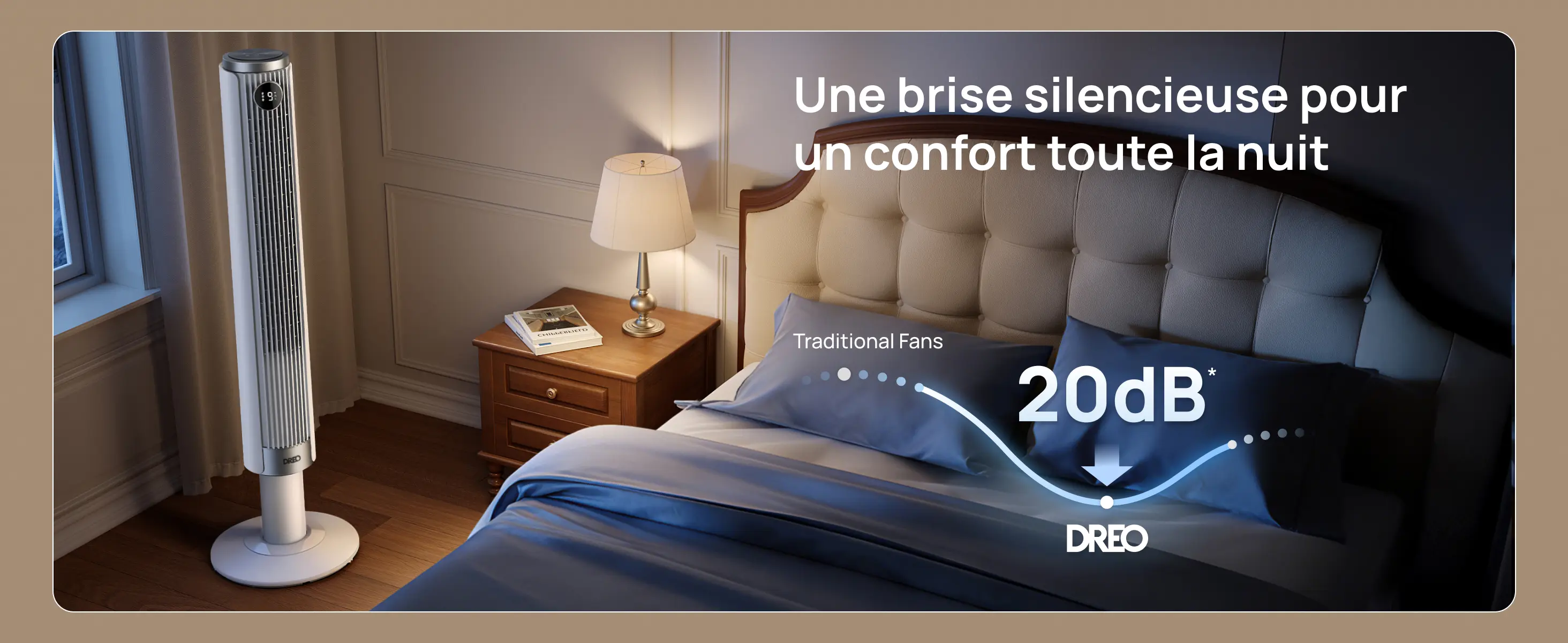DREO Ventilateur colonne intelligent 554S, ventilateur sur pied — contenu détaillé 3