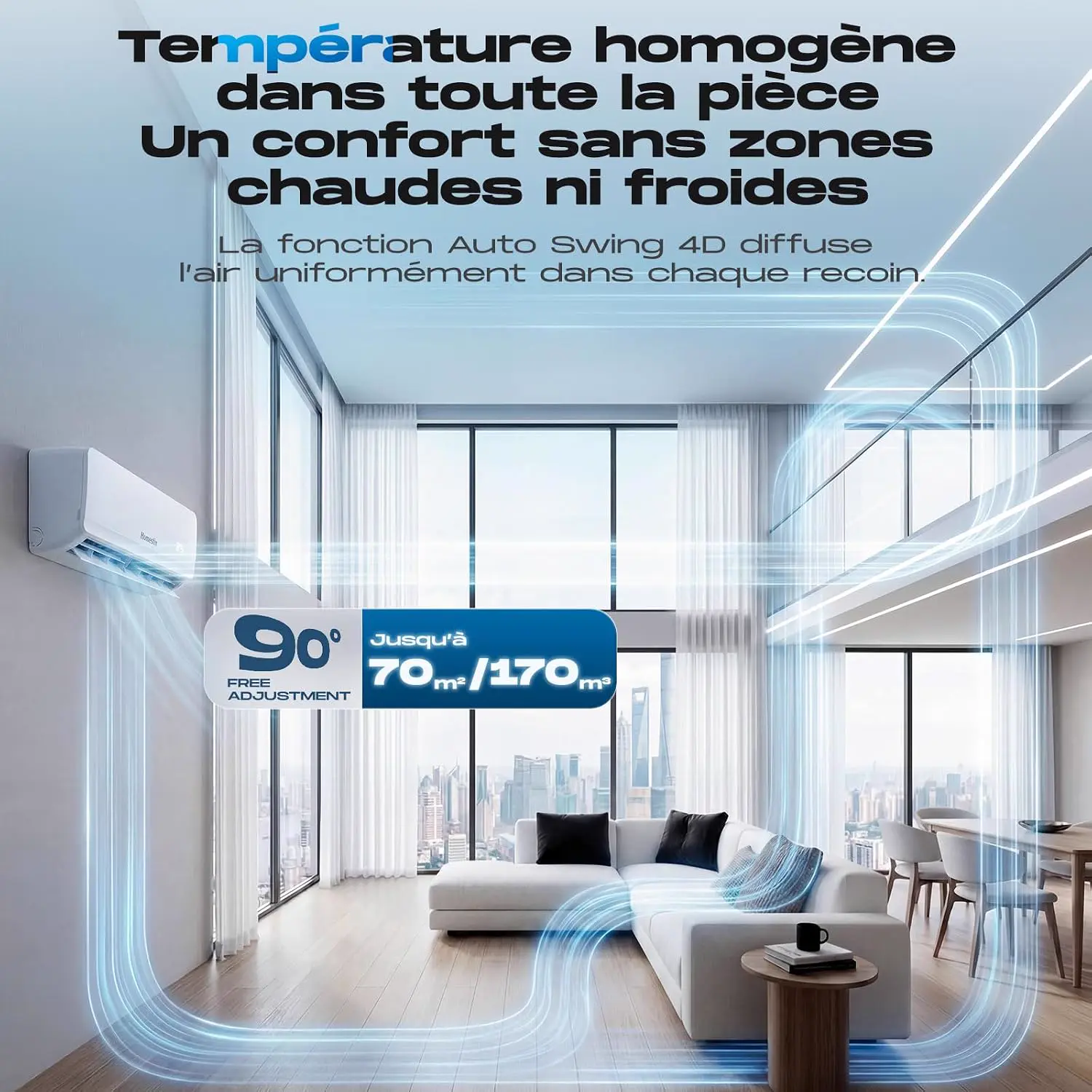 Produit Climatiseur Split Inverter 12000 BTU avec Pompe à Chal… vue 2
