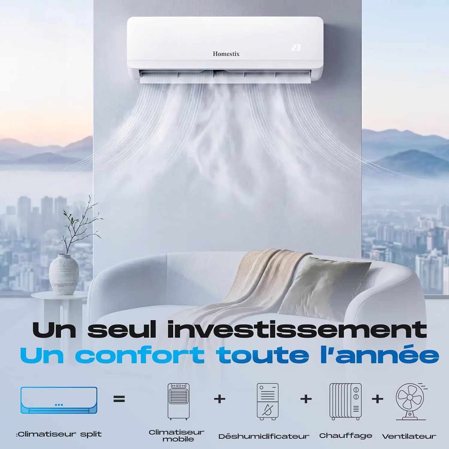 Produit Climatiseur Split Inverter 12000 BTU avec Pompe à Chal… vue 7