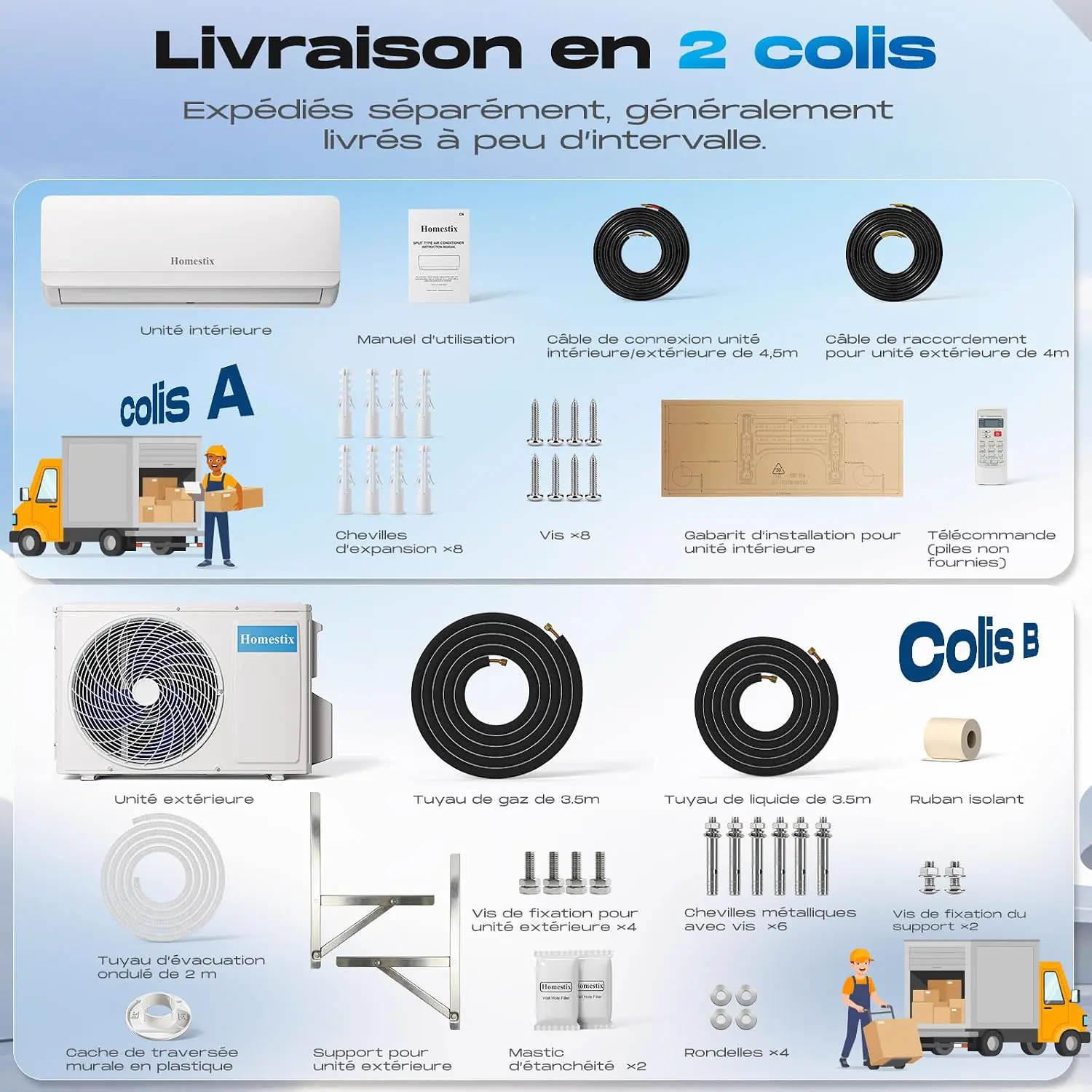 Produit Climatiseur Split Inverter 12000 BTU avec Pompe à Chal… vue 8