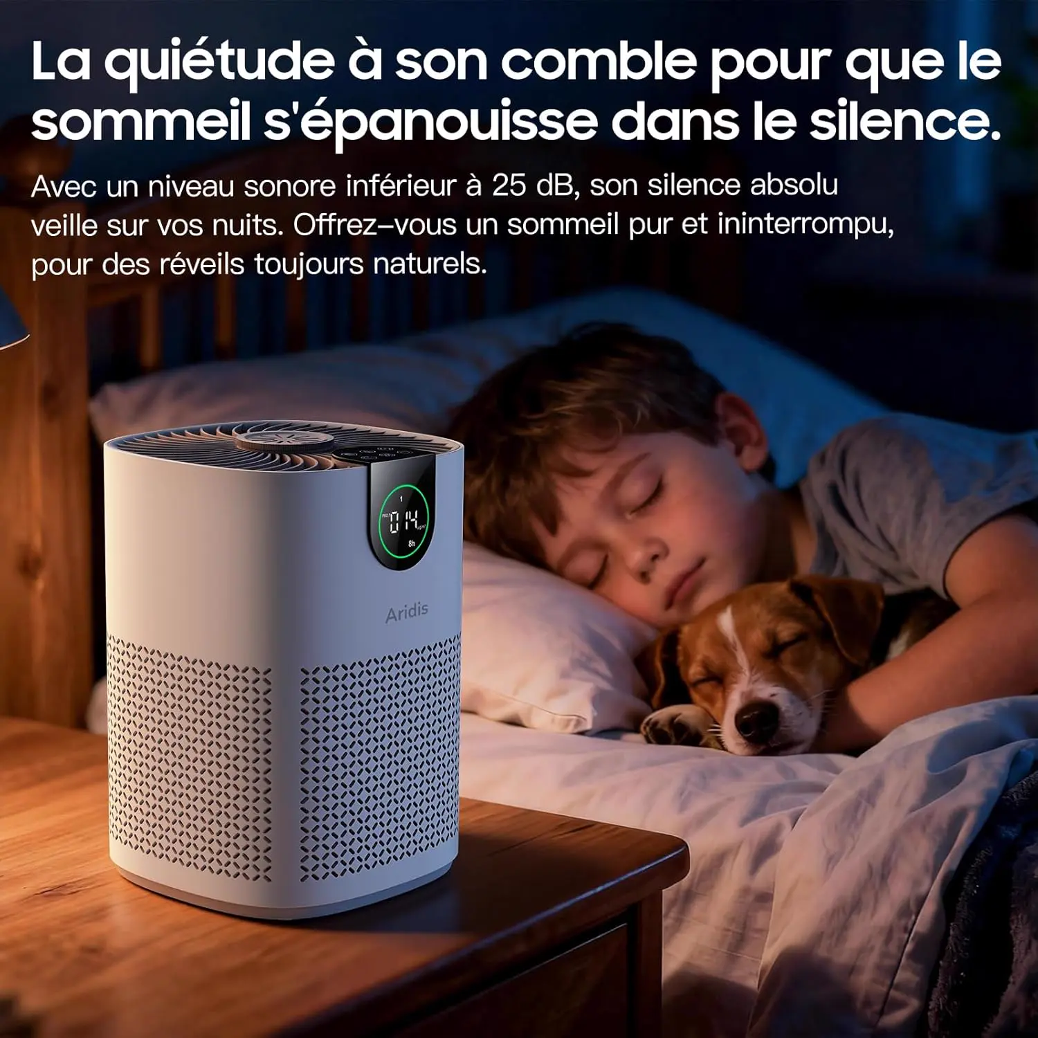 Purificateur d'Air Chambre - Air Purifier Hepa Efficace Contre vue 5