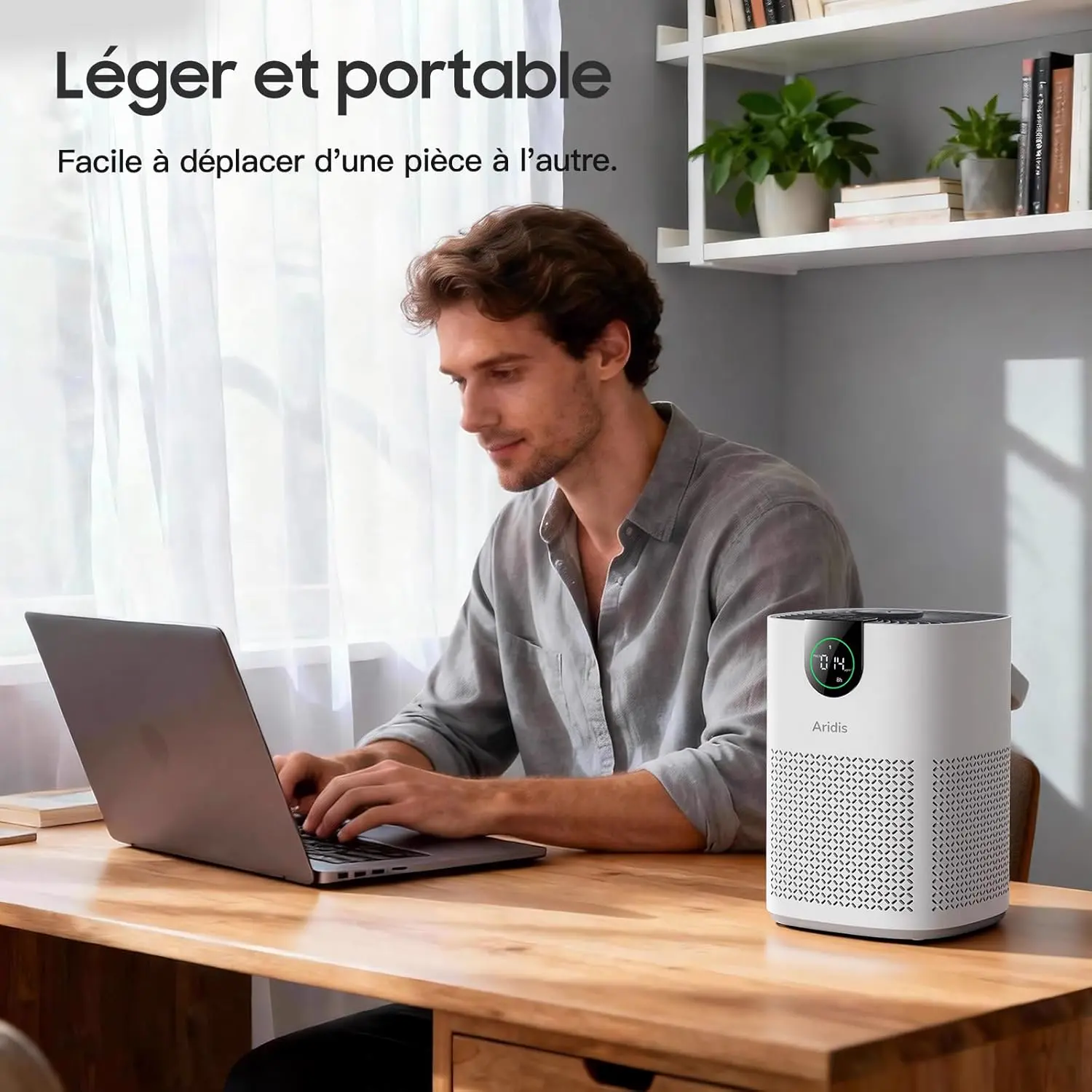 Purificateur d'Air Chambre - Air Purifier Hepa Efficace Contre vue 9