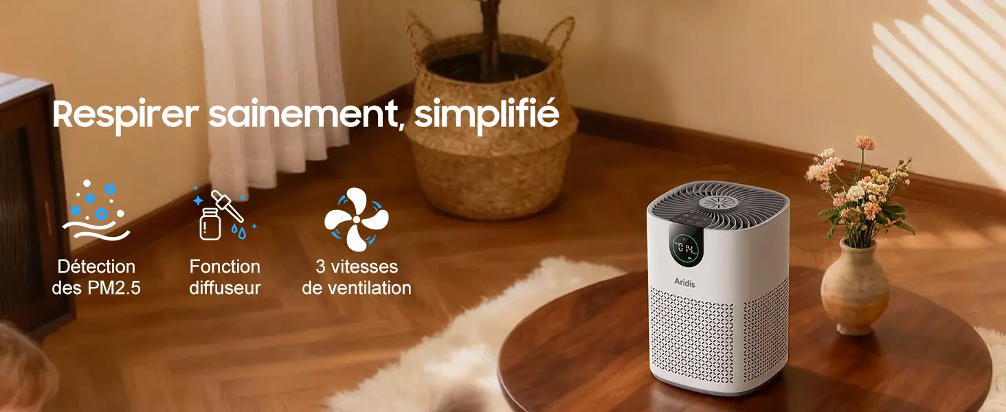 Purificateur d'Air Chambre - Air Purifier Hepa Efficace Contre — contenu détaillé 1