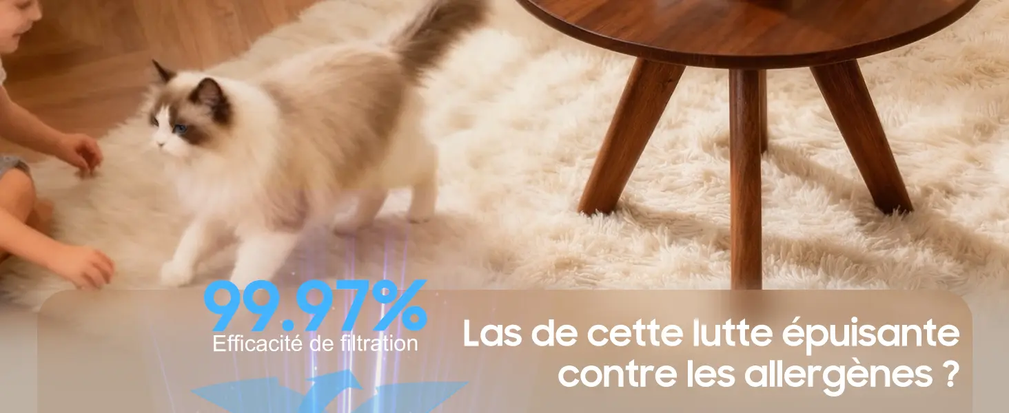 Purificateur d'Air Chambre - Air Purifier Hepa Efficace Contre — contenu détaillé 2